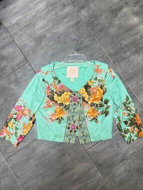 Plenty by Tracy Reese Silk Blend Jacket, Size: 6